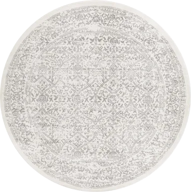 Shinnwood I Off-White 7'10 Round Rug
