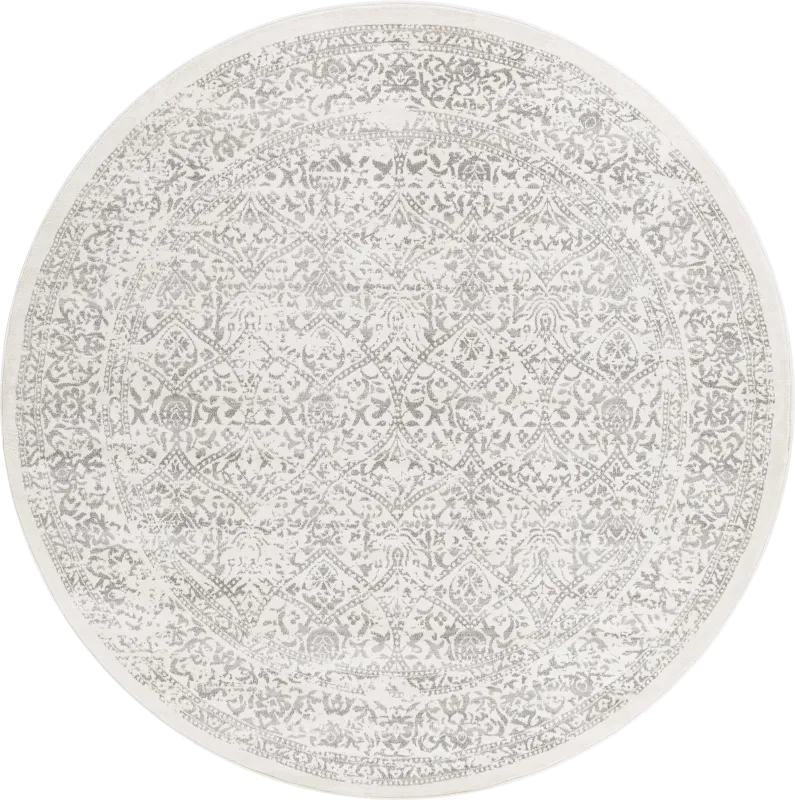Shinnwood I Off-White 7'10 Round Rug