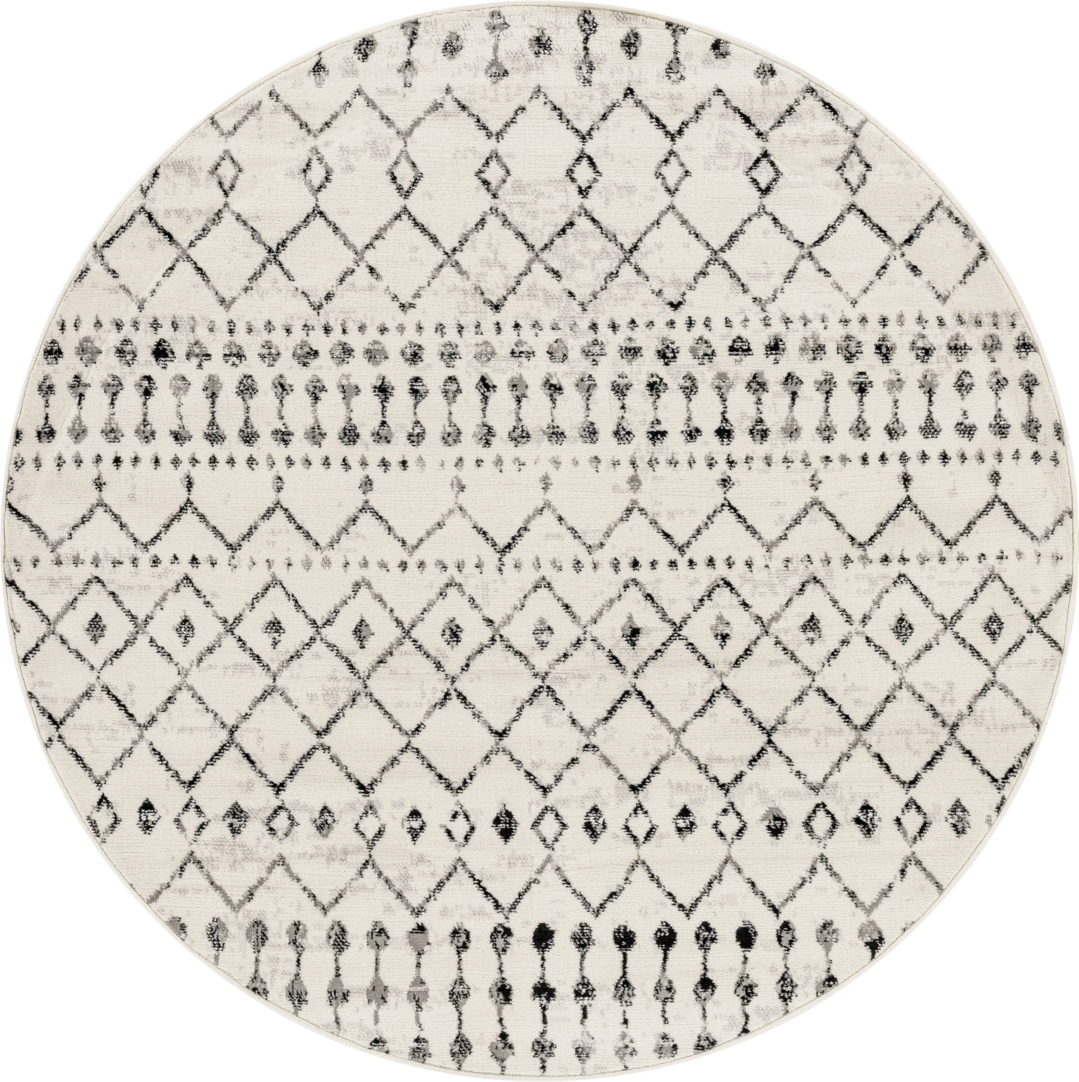 Spofford I Black 6'7 Round Rug