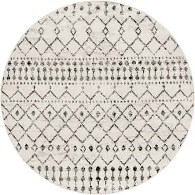 Spofford I Black 6'7 Round Rug