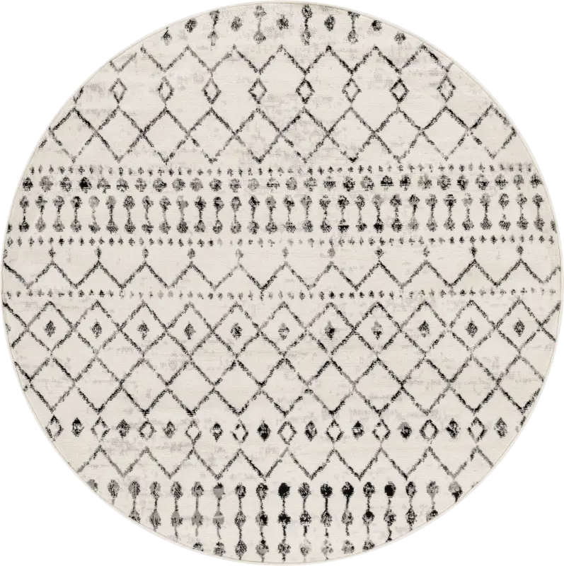 Spofford I Black 7'10 Round Rug