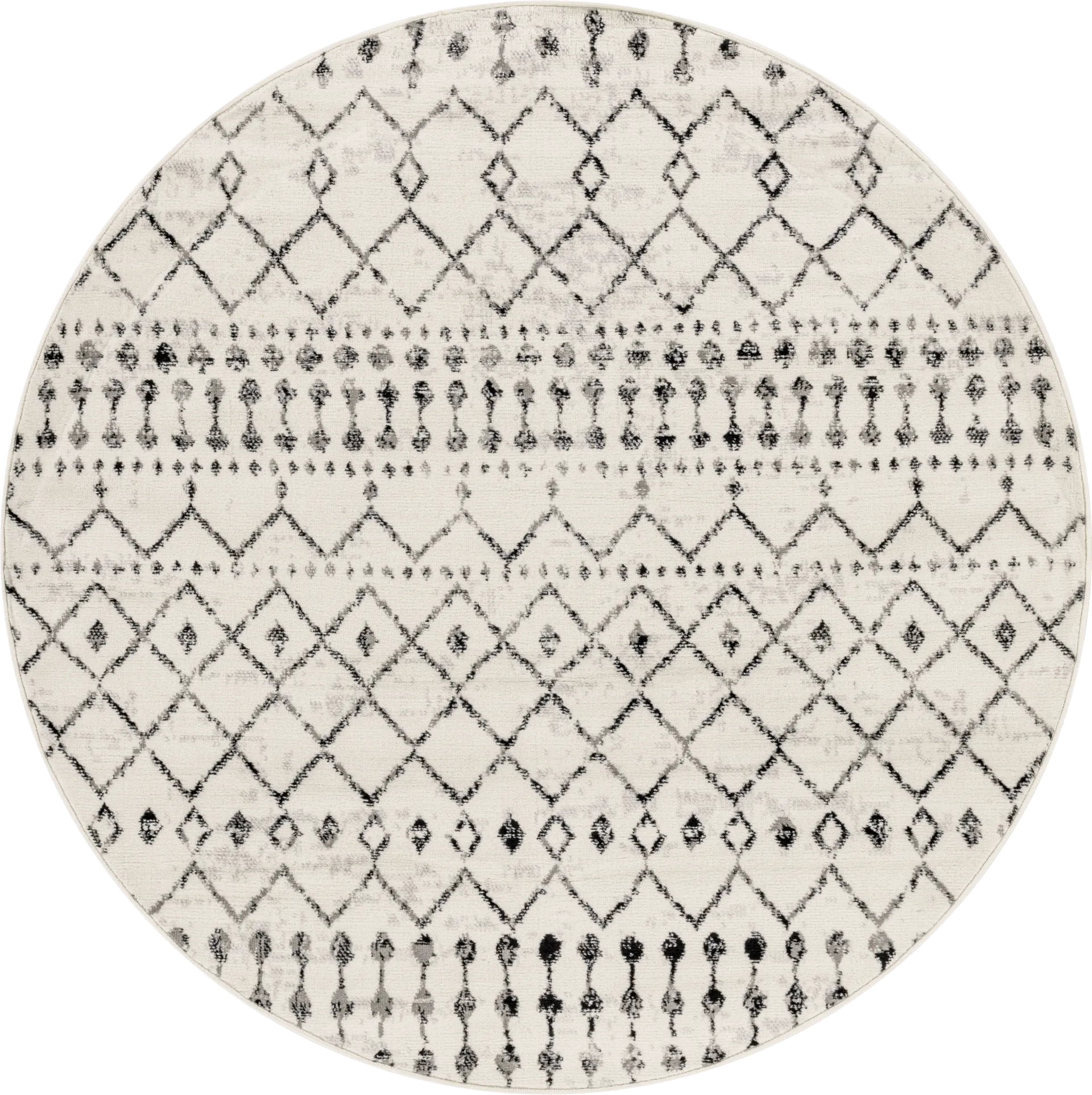 Spofford I Black 7'10 Round Rug - Image 1
