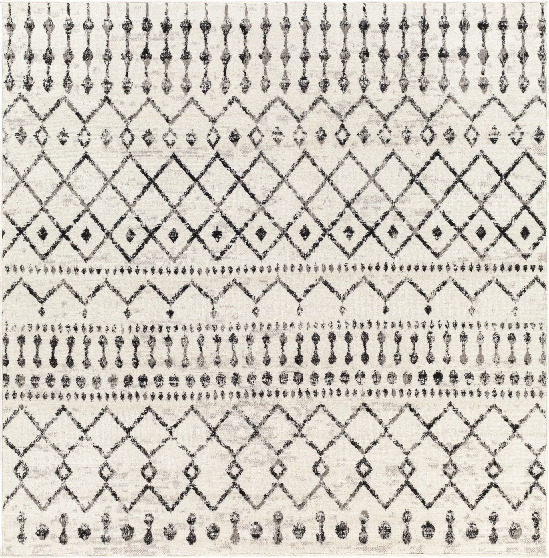 Spofford I Black 7'10 Square Rug - Image 1