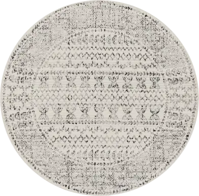 Spofford III Black 7'10 Round Rug