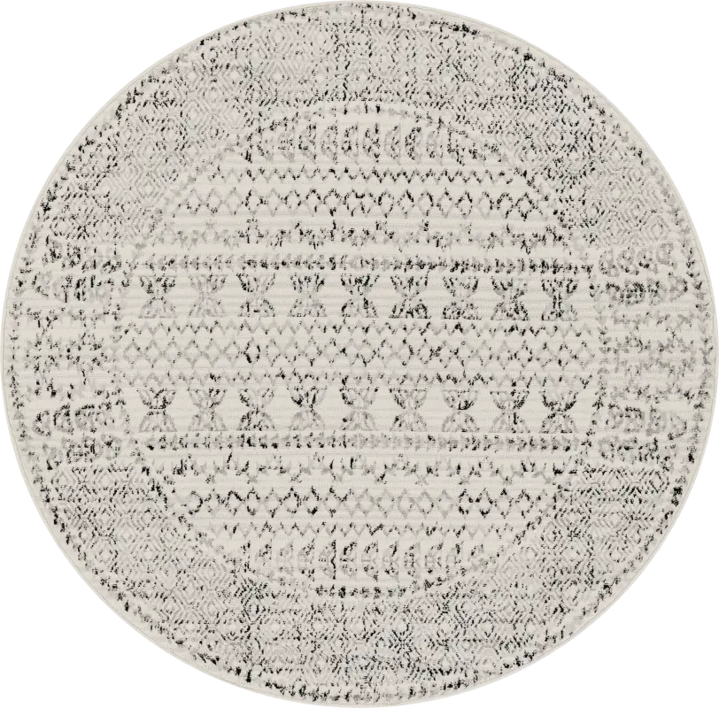 Spofford III Black 7'10 Round Rug