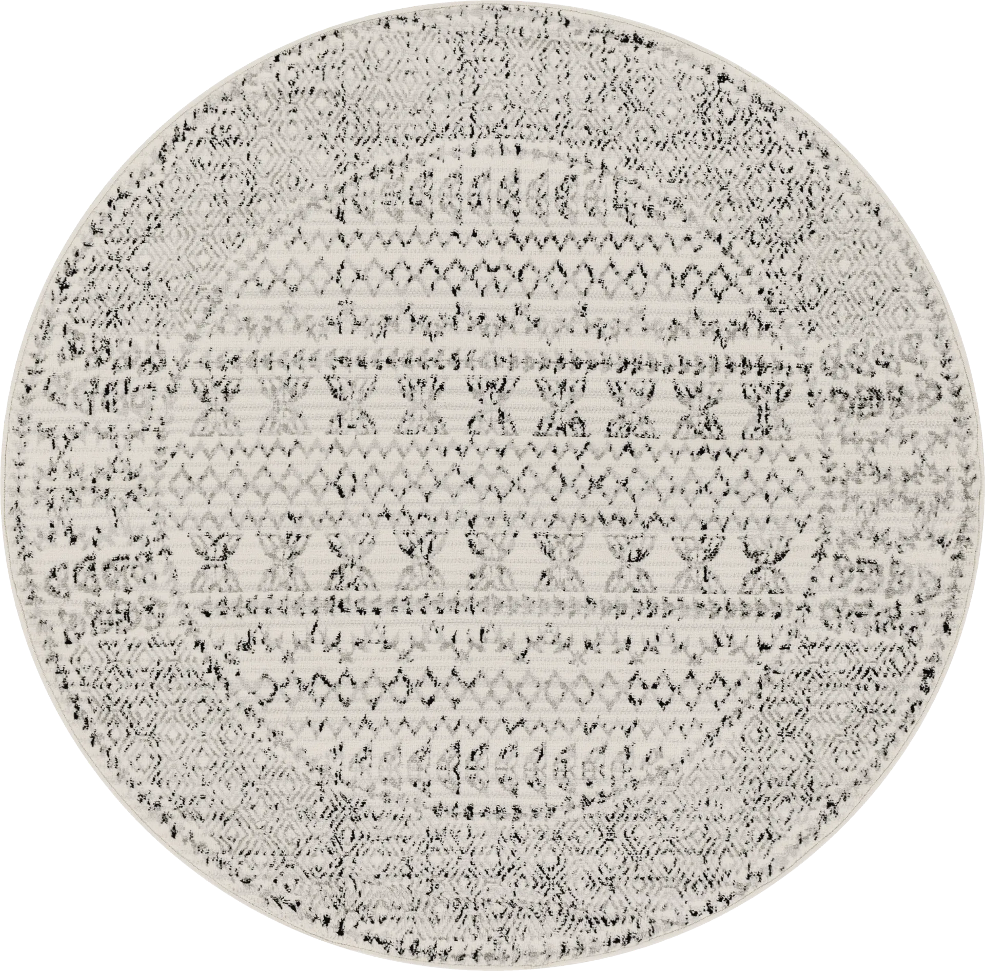 Spofford III Black 6'7 Round Rug - Image 1