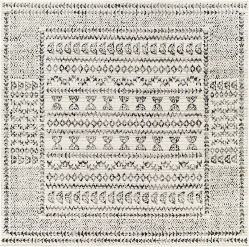 Spofford III Black 7'10 Square Rug