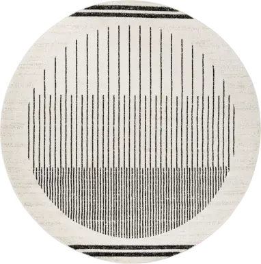 Spofford IV Black 7'10 Round Rug