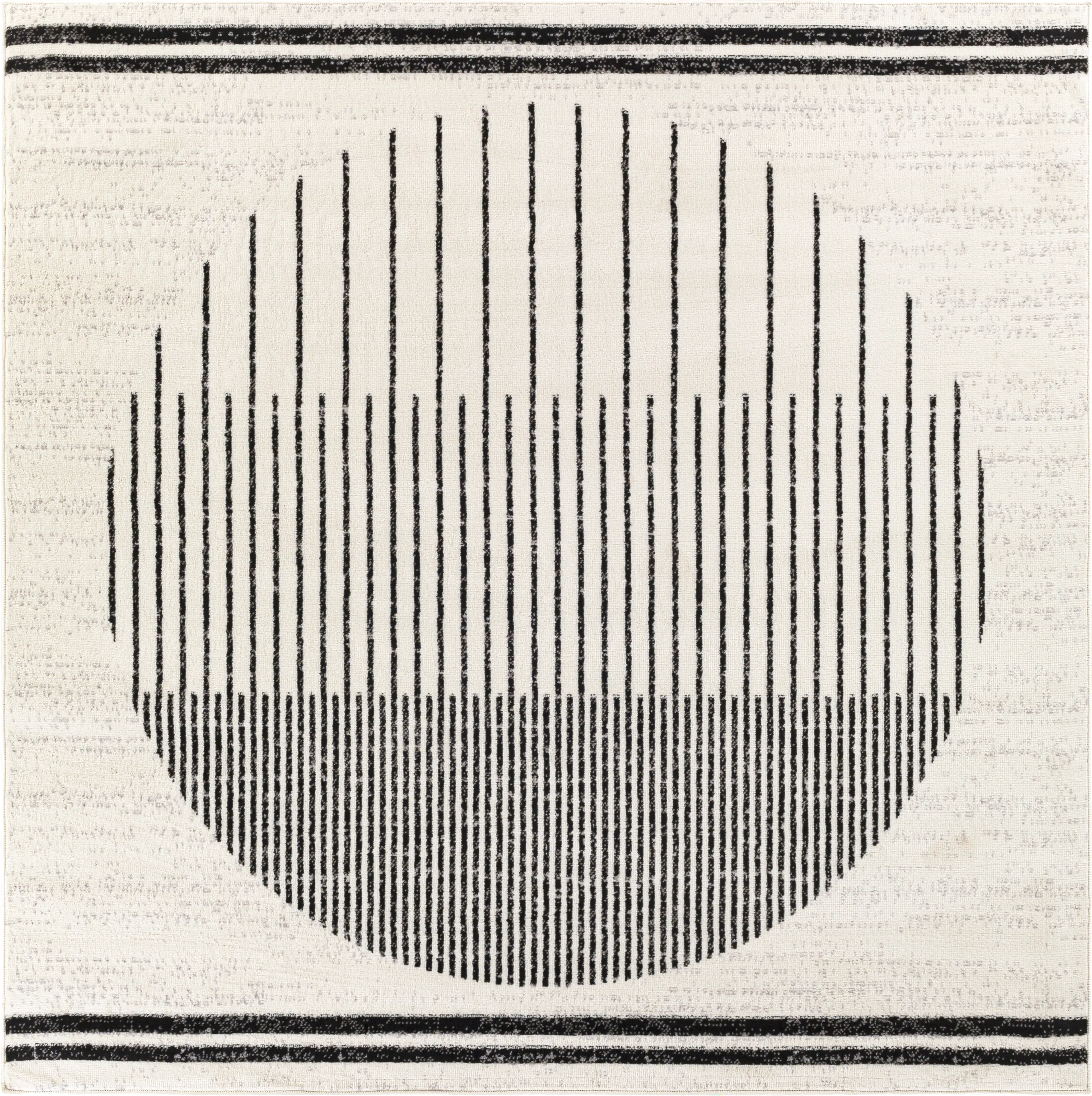 Spofford IV Black 6'7 Square Rug - Thumbnail - Image 1