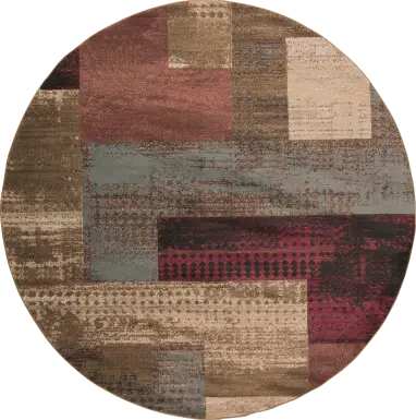 Smilax I Red 7'10 Round Rug