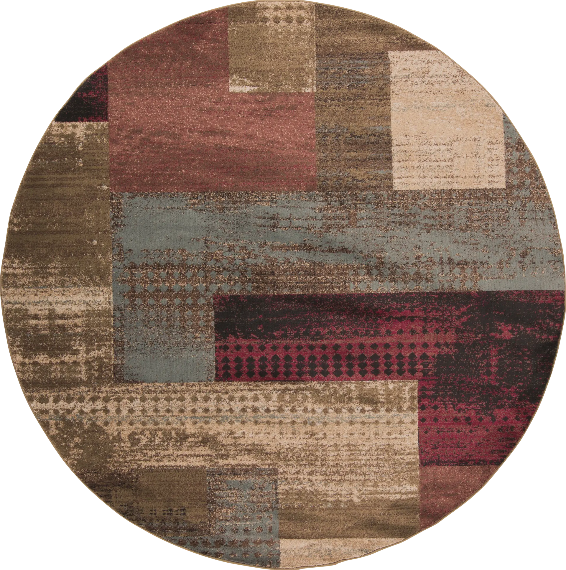 Smilax I Red 7'10 Round Rug