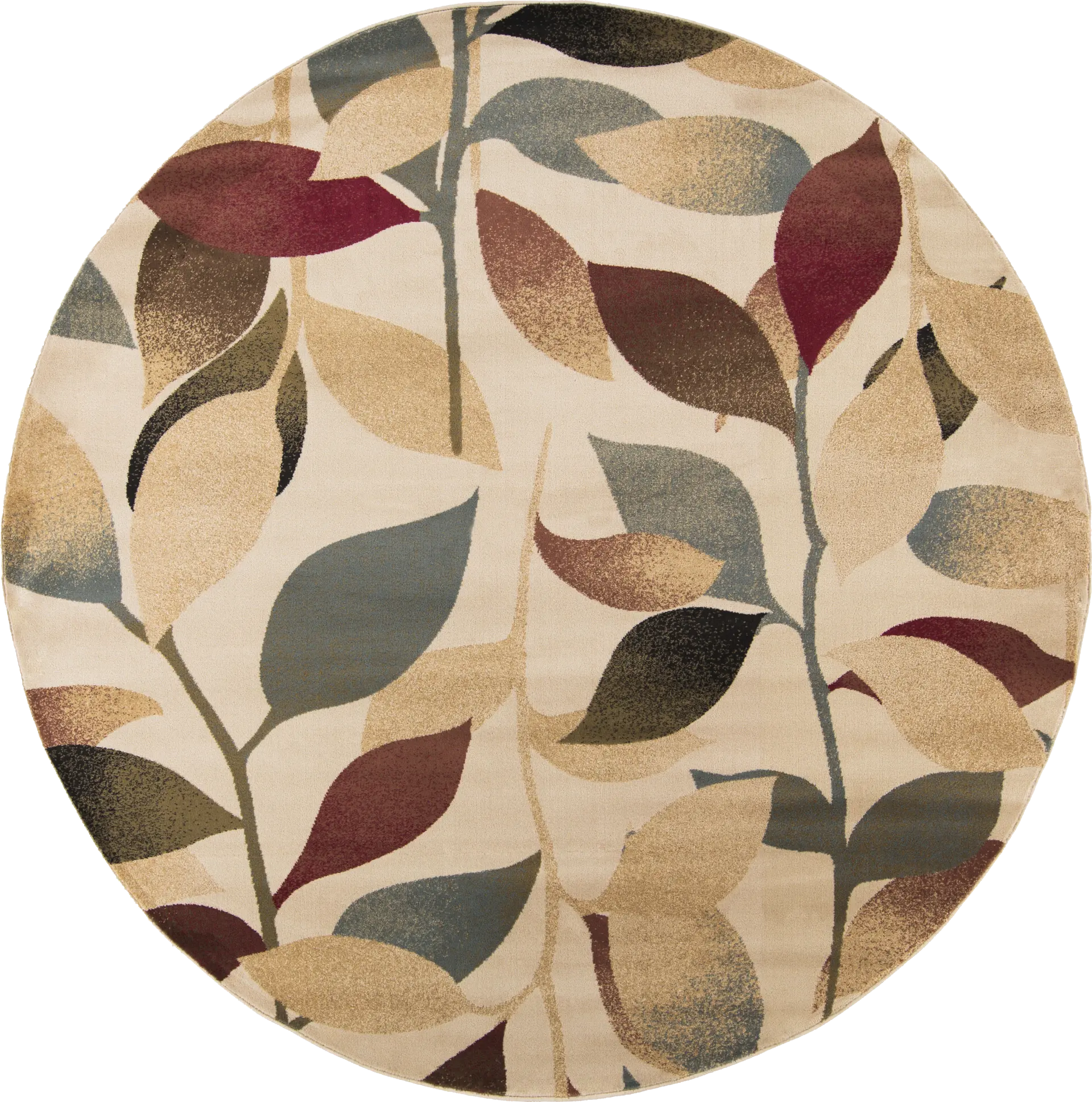 Smilax II Red 7'10 Round Rug