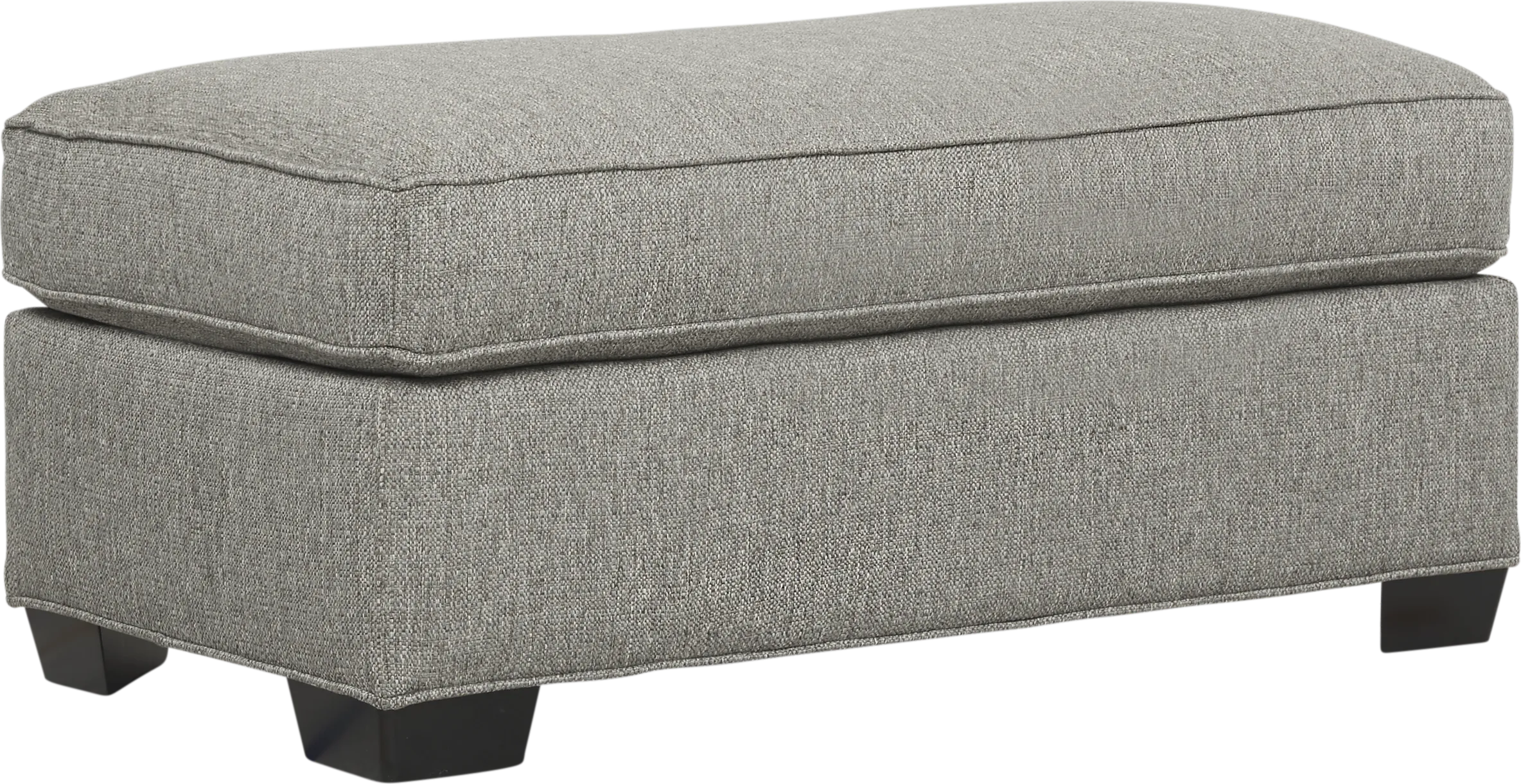 Bellingham Gray Textured Ottoman - Thumbnail - Image 1