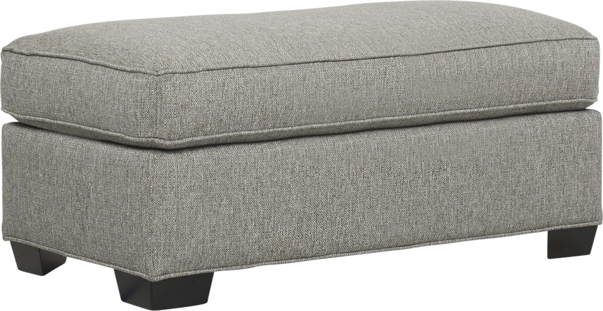 Bellingham Gray Textured Ottoman - Image 1