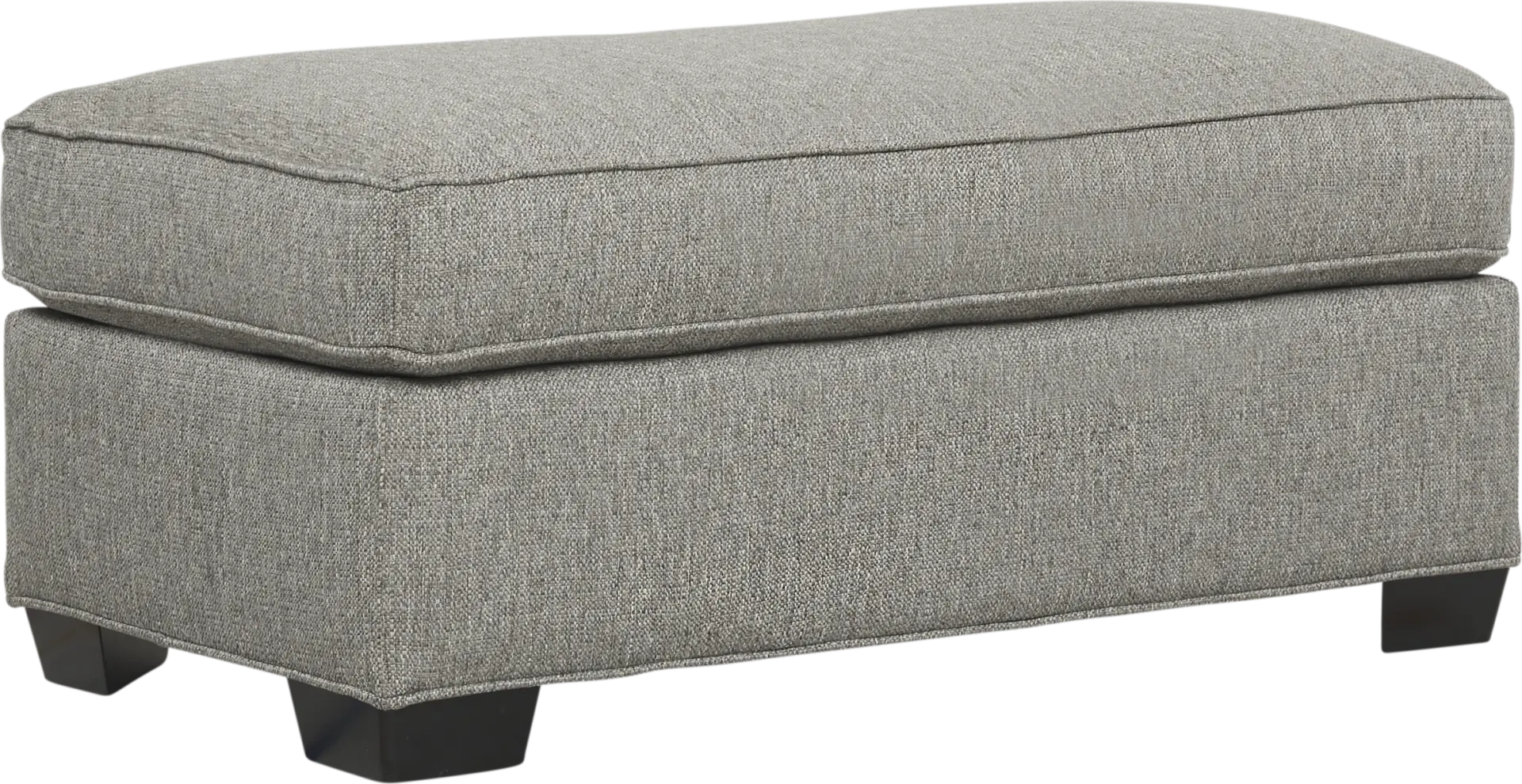Bellingham Gray Textured Ottoman