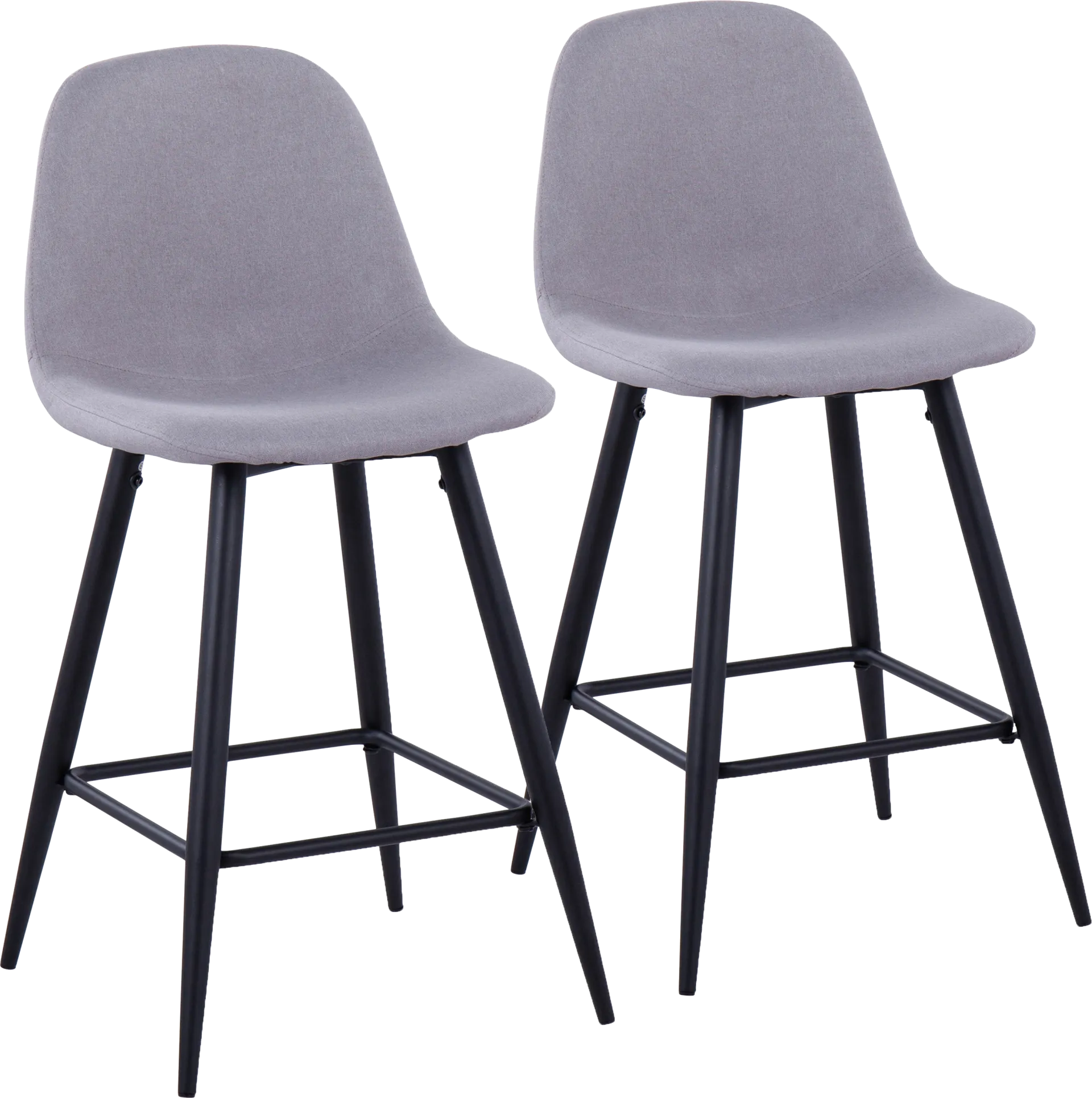 Jerdone Light Gray Counter Height Stool, Set of 2 - Image 1