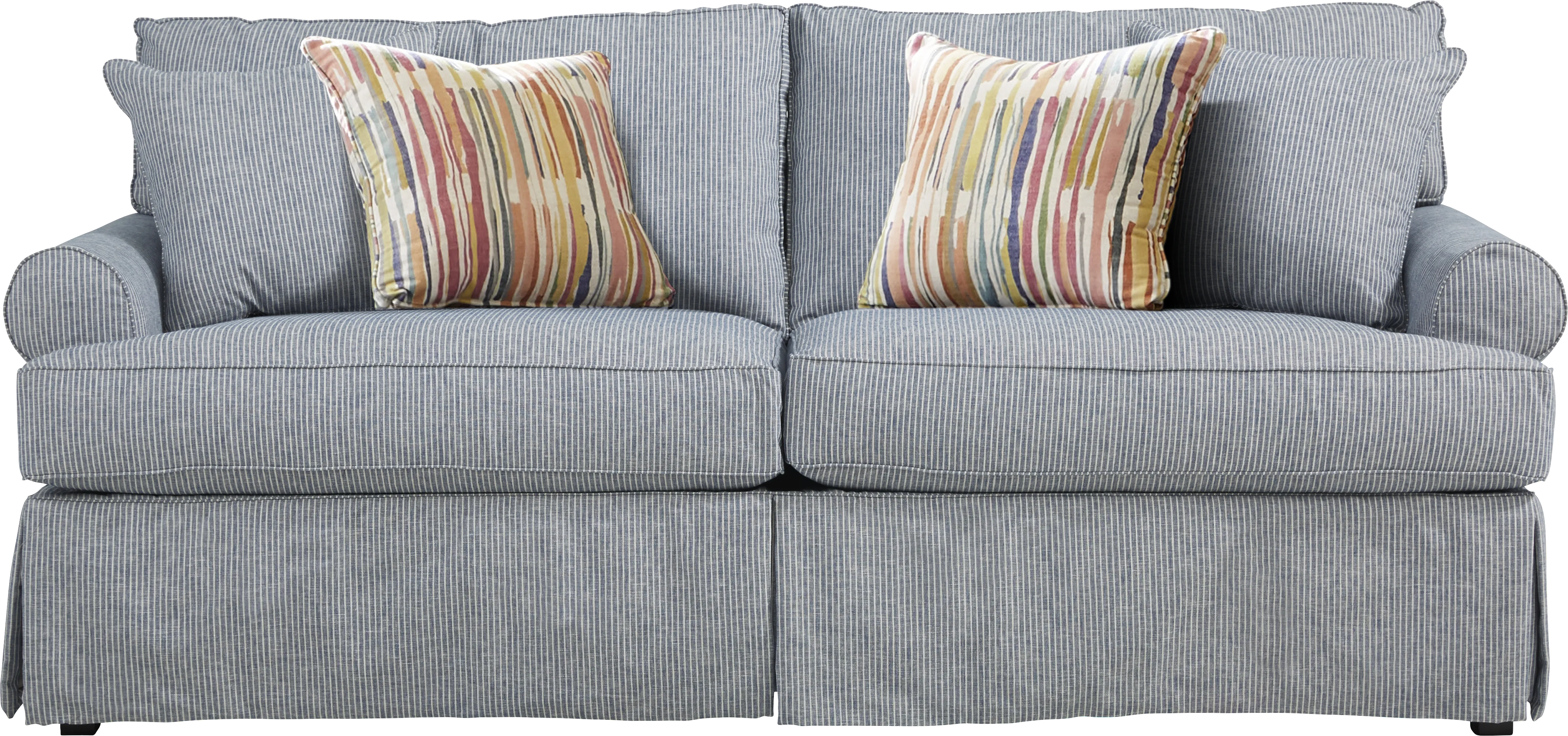 Cindy Crawford Home Beachside Walk Blue Denim 5 Pc Living Room - Thumbnail - Image 2