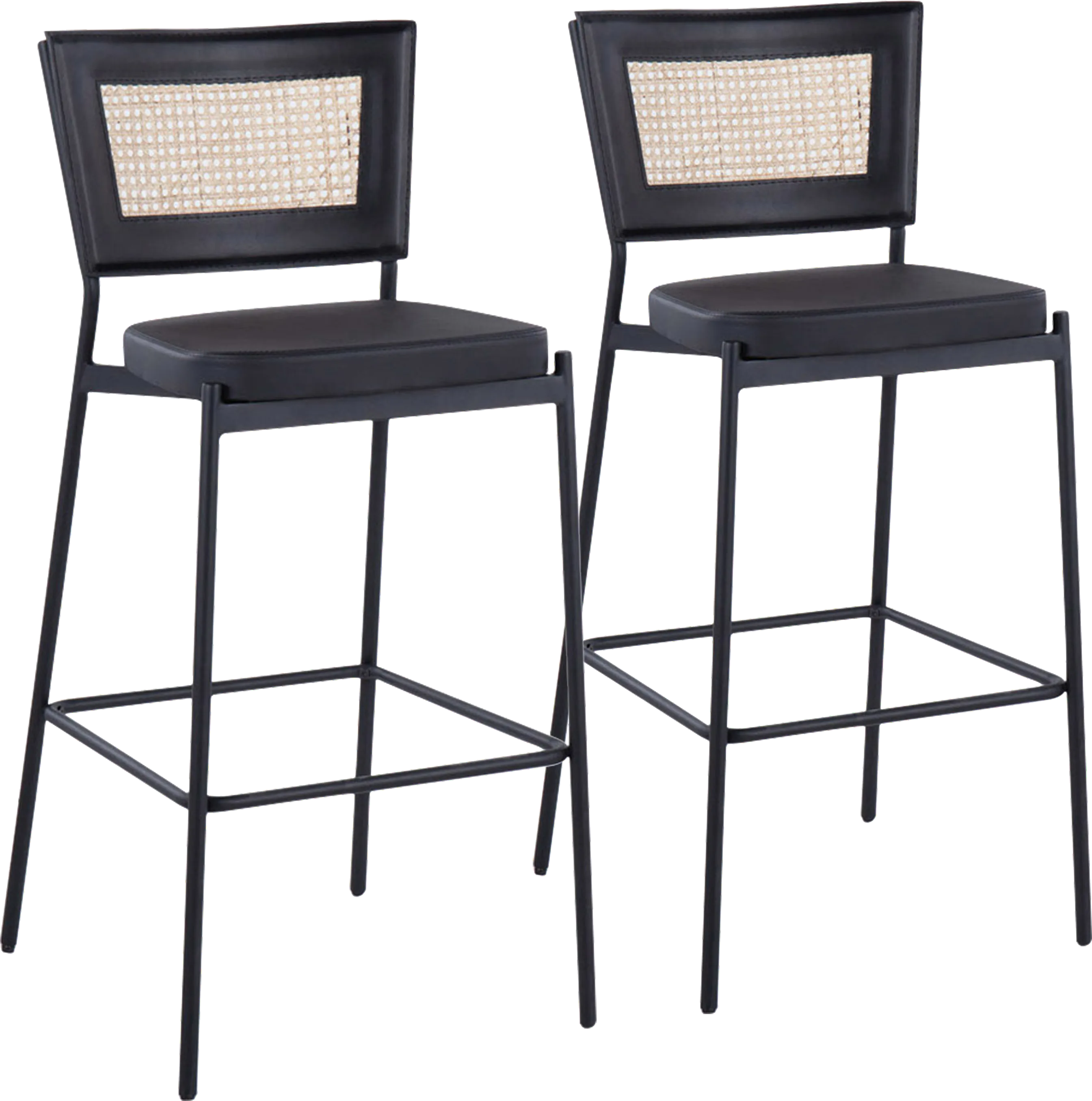 Inverary Black Barstool, Set of 2 - Thumbnail - Image 1