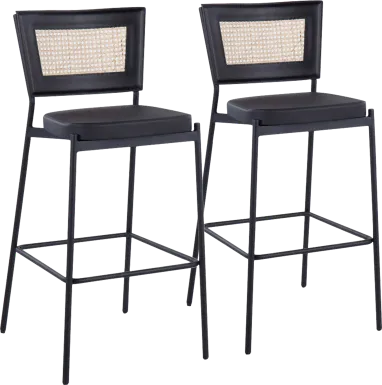 Inverary Black Barstool, Set of 2