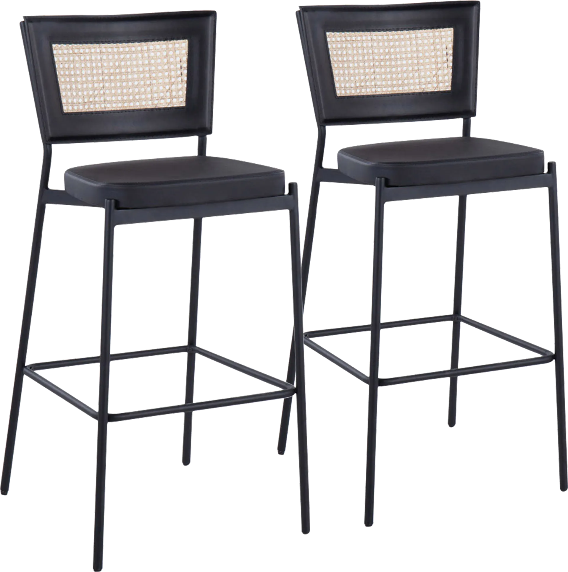 Inverary Black Barstool, Set of 2 - Image 1