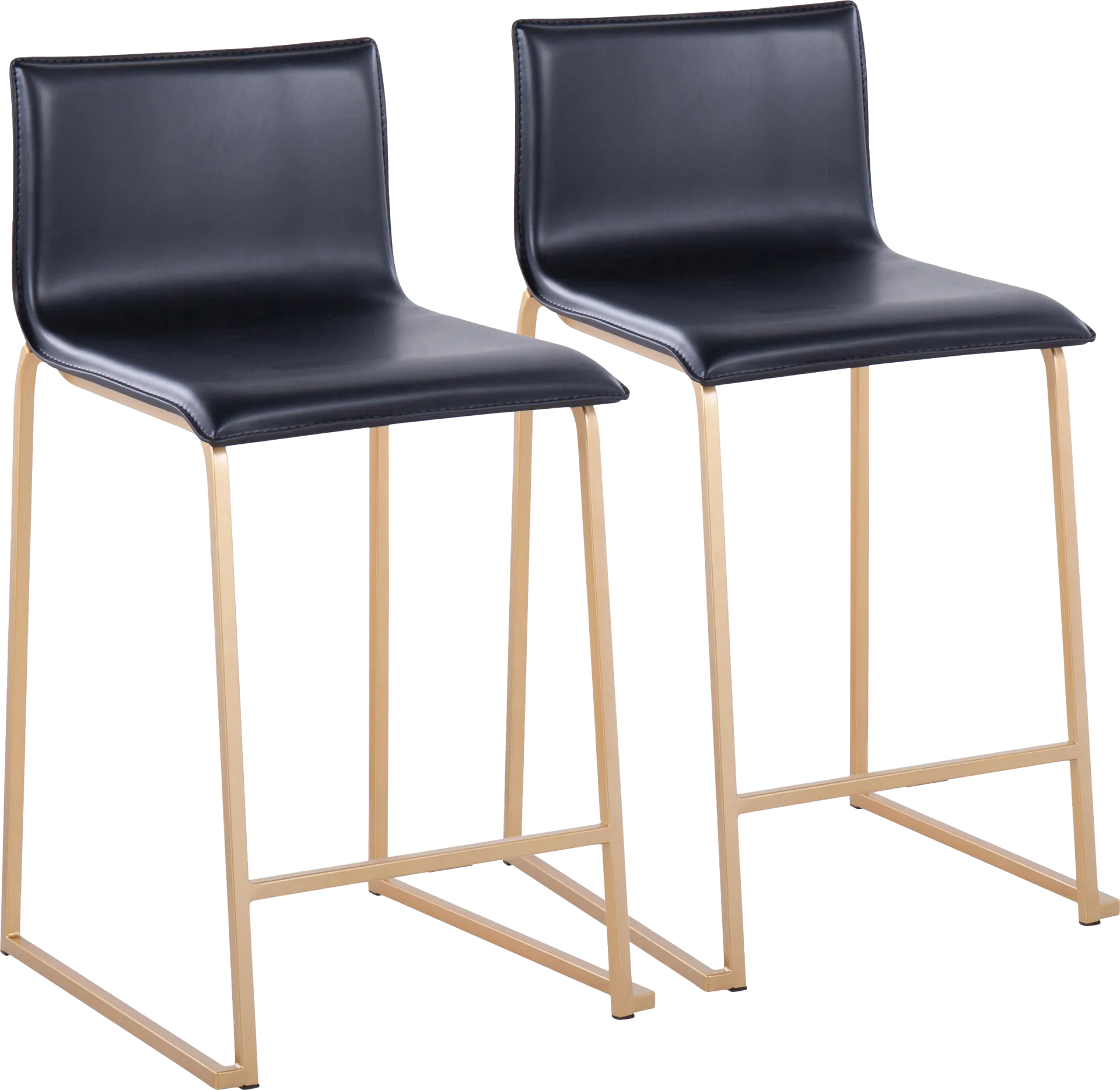 Fassitt Black Counter Height Stool, Set of 2 - Image 1