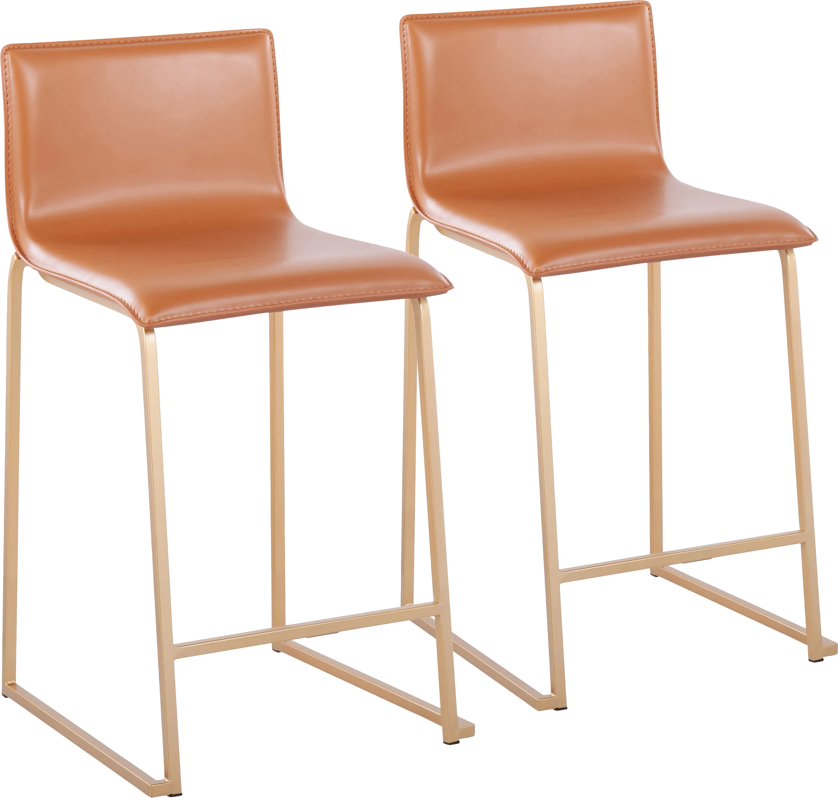 Fassitt Camel Counter Height Stool, Set of 2 - Thumbnail - Image 1