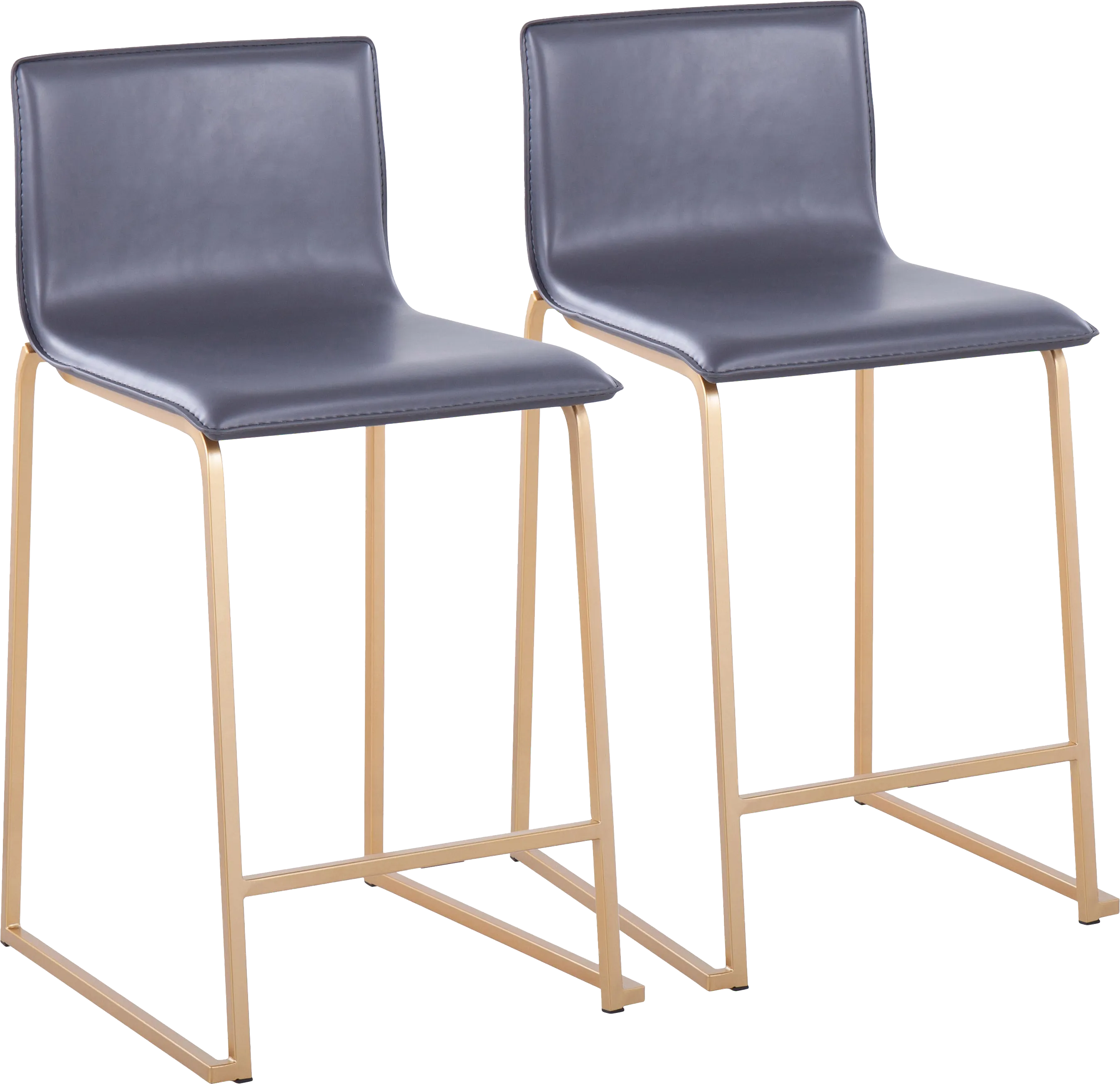 Fassitt Gray Counter Height Stool, Set of 2 - Thumbnail - Image 1