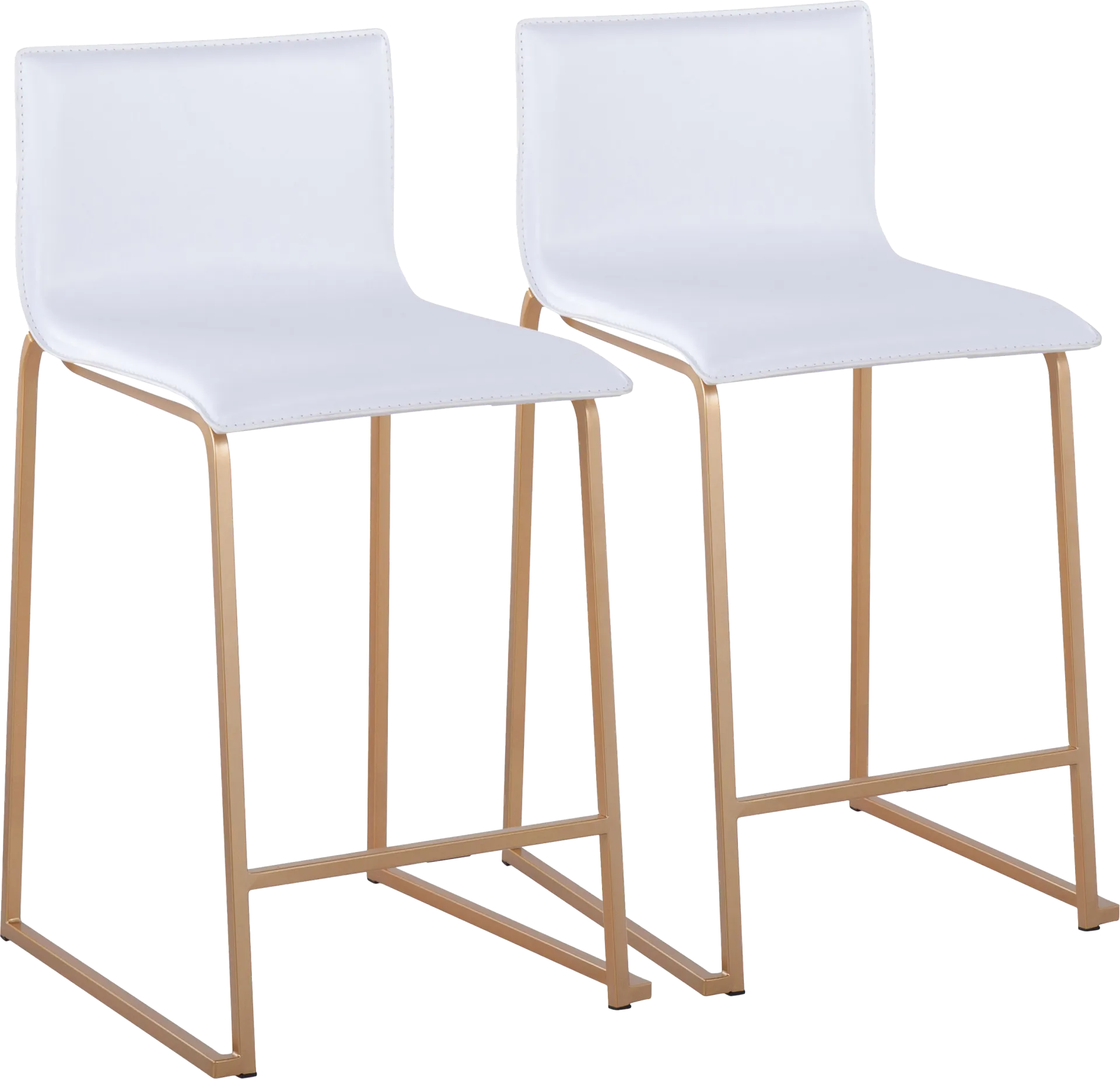 Fassitt White Counter Height Stool, Set of 2 - Image 1