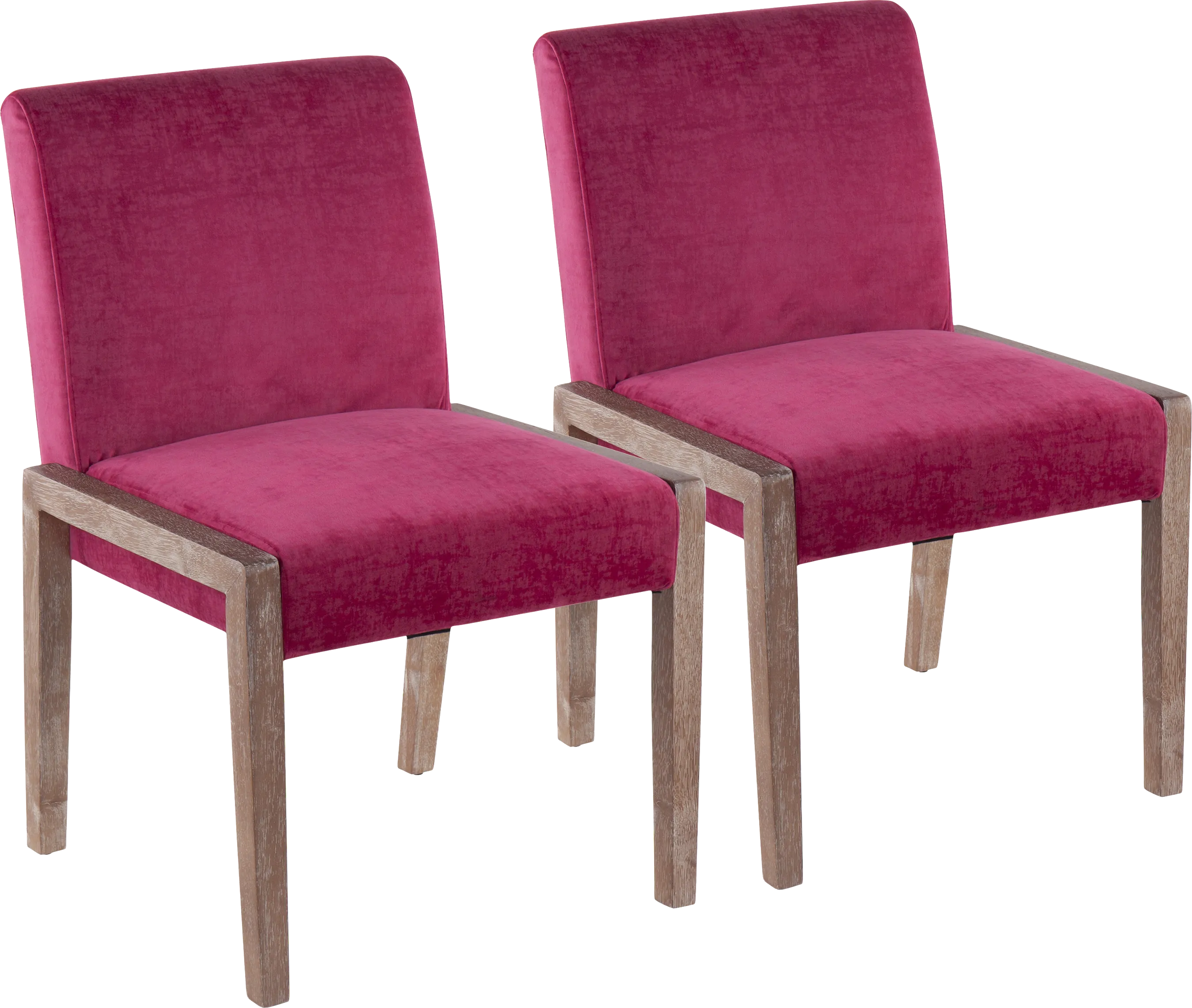 Dobester II Pink Side Chair, Set of 2 - Thumbnail - Image 1