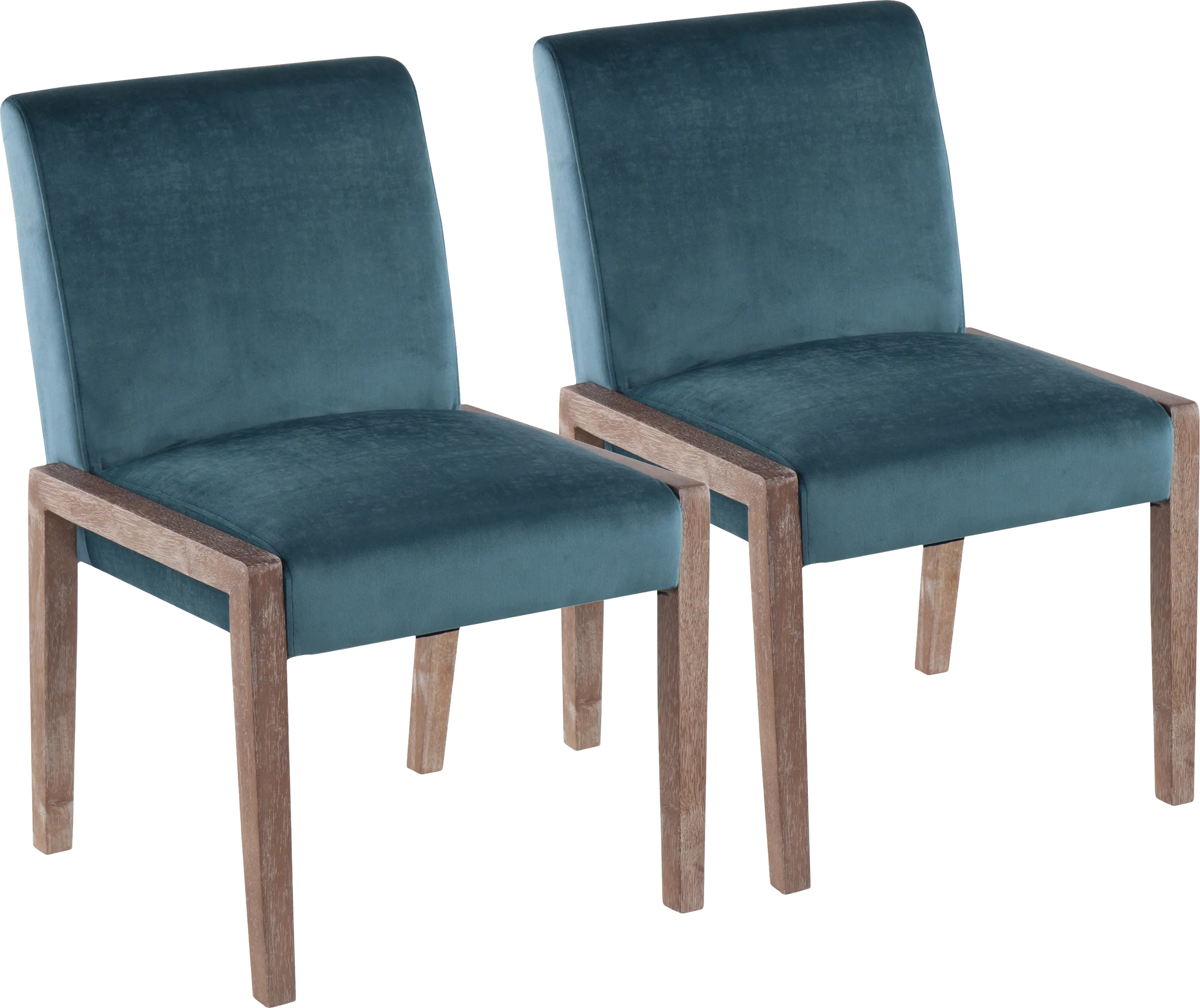 Dobester II Teal Side Chair, Set of 2 - Thumbnail - Image 1