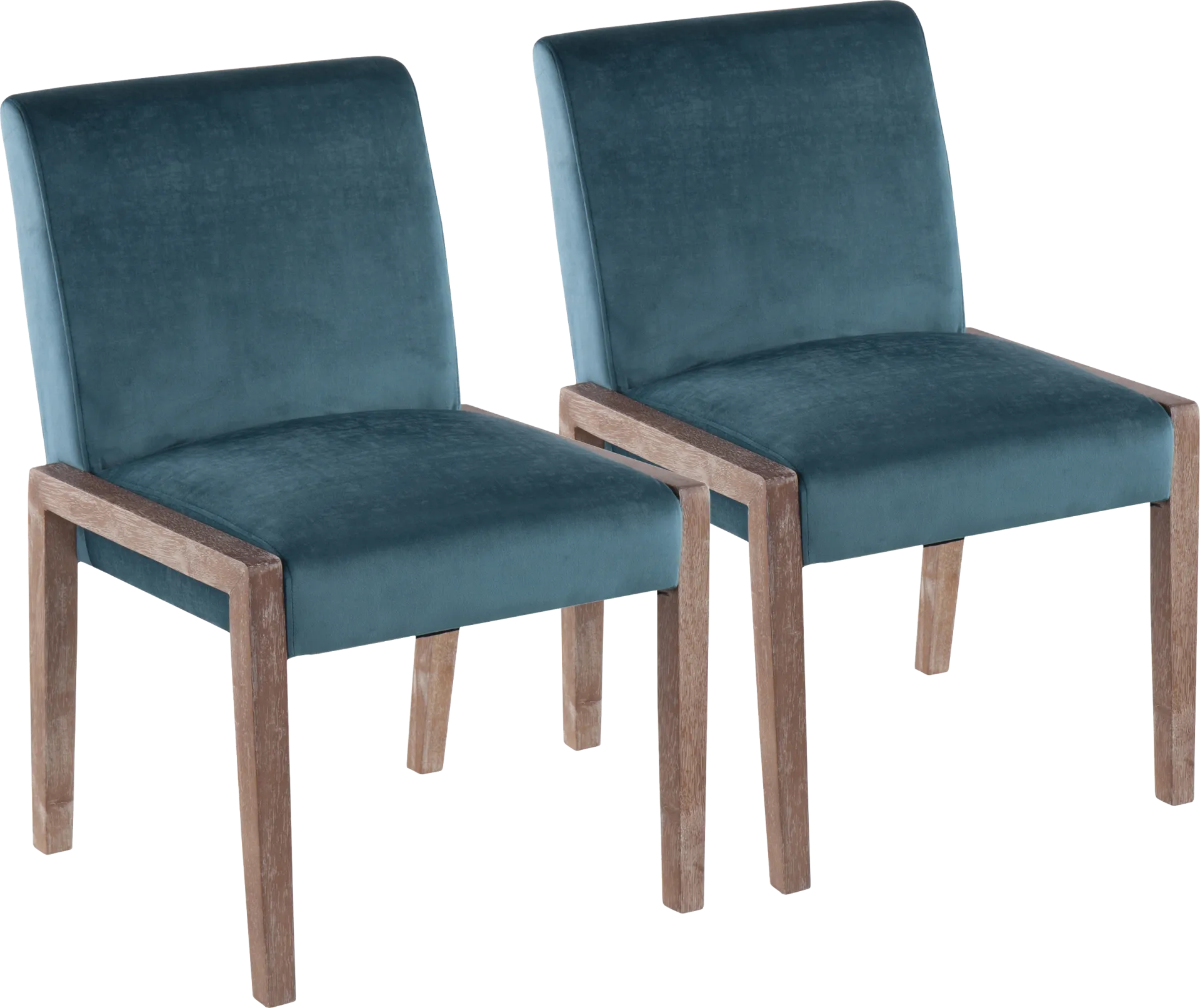 Dobester II Teal Side Chair, Set of 2 - Image 1