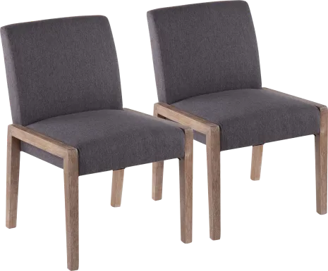 Dobester II Gray Side Chair, Set of 2