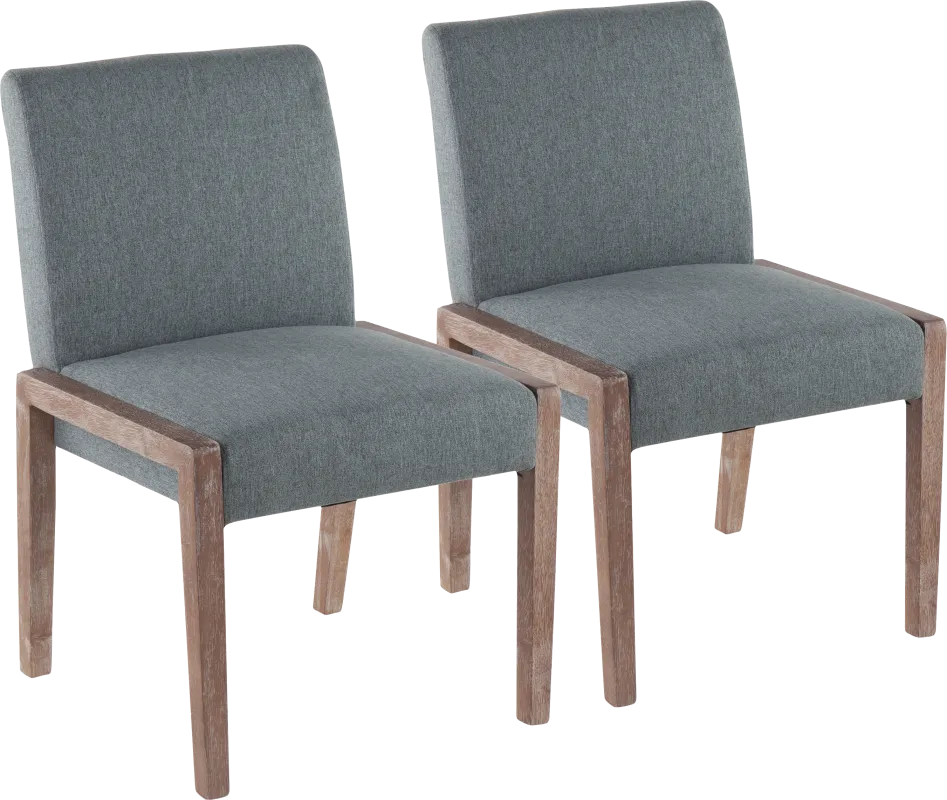Dobester II Light Teal Side Chair, Set of 2