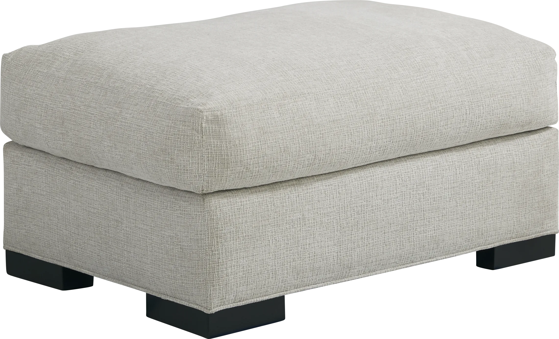 Bedford Park Ivory Ottoman - Thumbnail - Image 1
