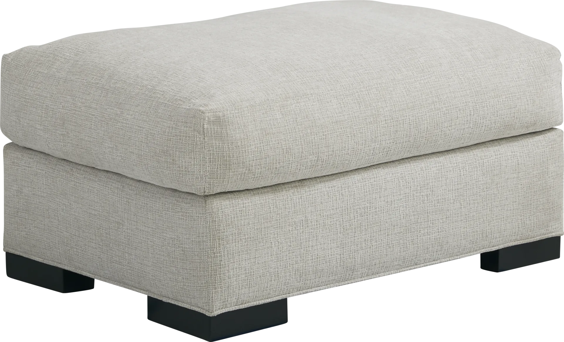 Bedford Park Ivory Ottoman - Image 1