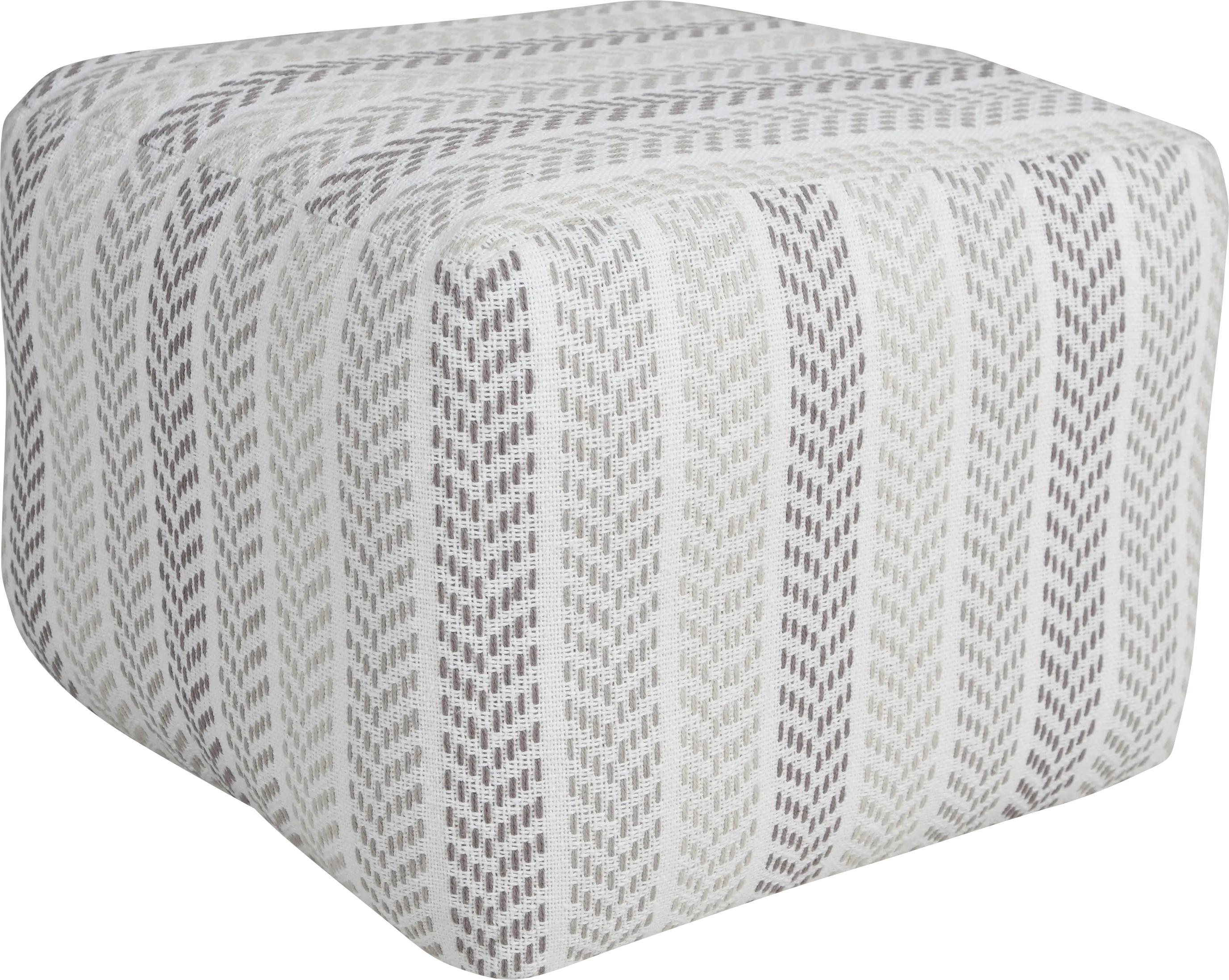 Istarie Light Gray Pouf - Thumbnail - Image 1