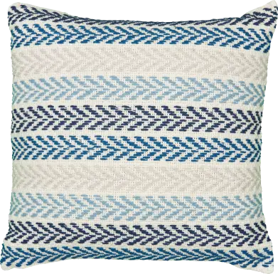 Istarie Blue Throw Pillow