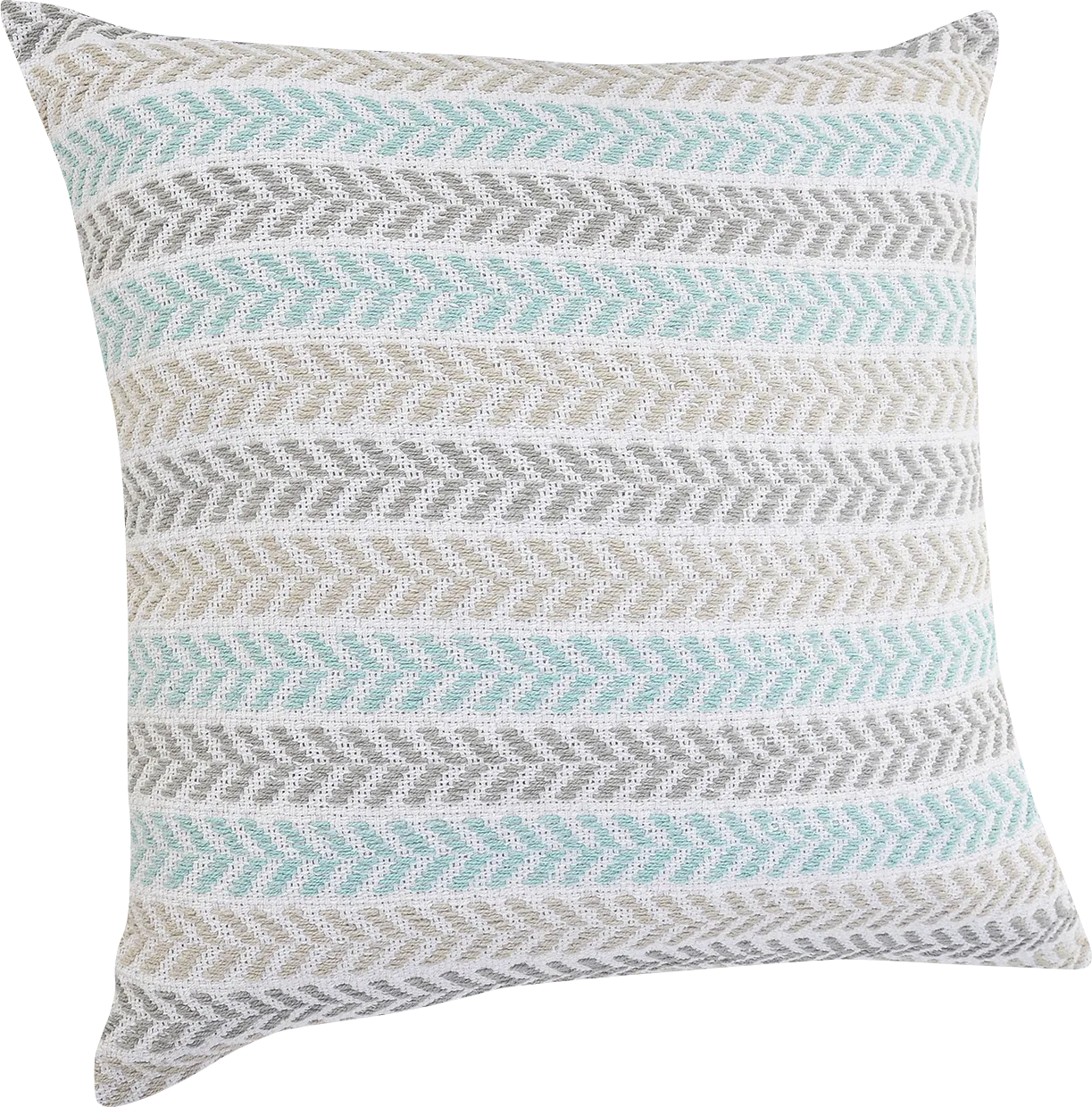 Istarie Turquoise Throw Pillow - Image 1