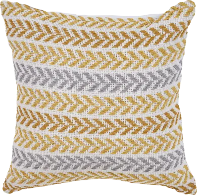 Istarie Yellow Throw Pillow