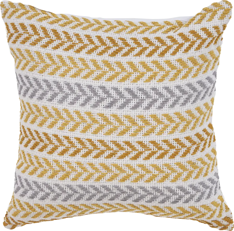 Istarie Yellow Throw Pillow