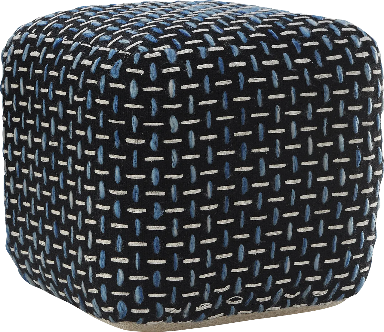 Abanela Blue Pouf - Thumbnail - Image 1
