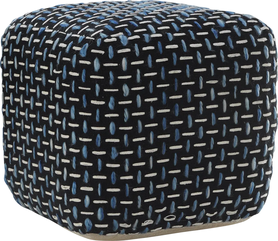 Abanela Blue Pouf