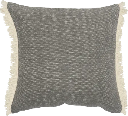 Laspelan Gray Throw Pillow