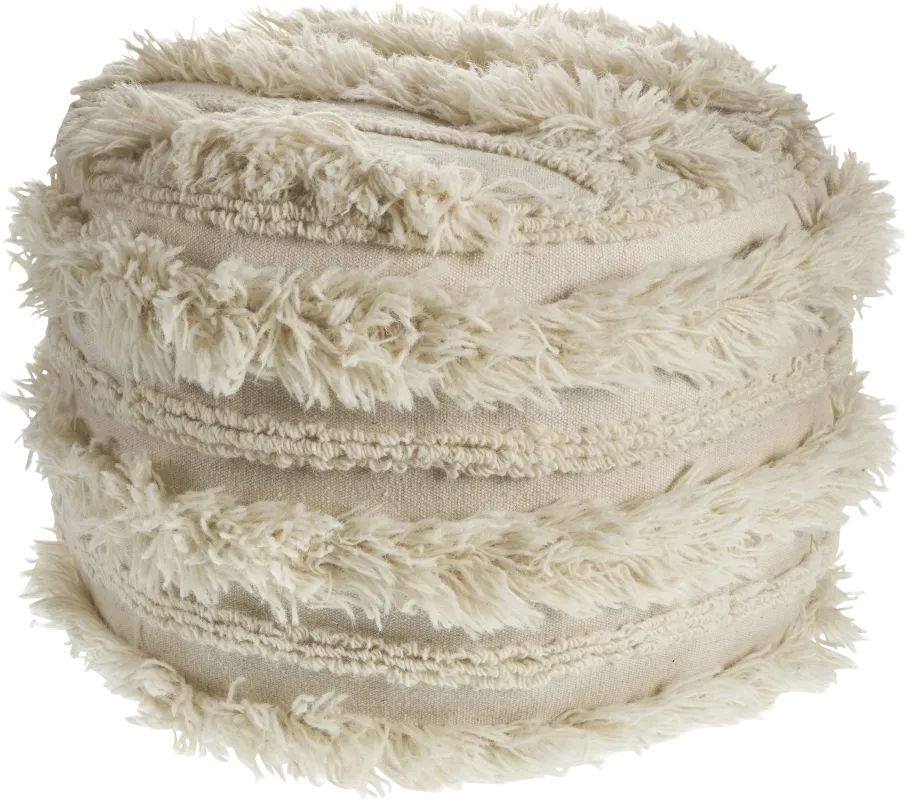 Adrenas I Ivory Pouf