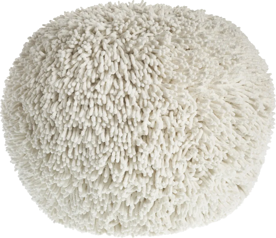 Adrenas II Ivory Pouf