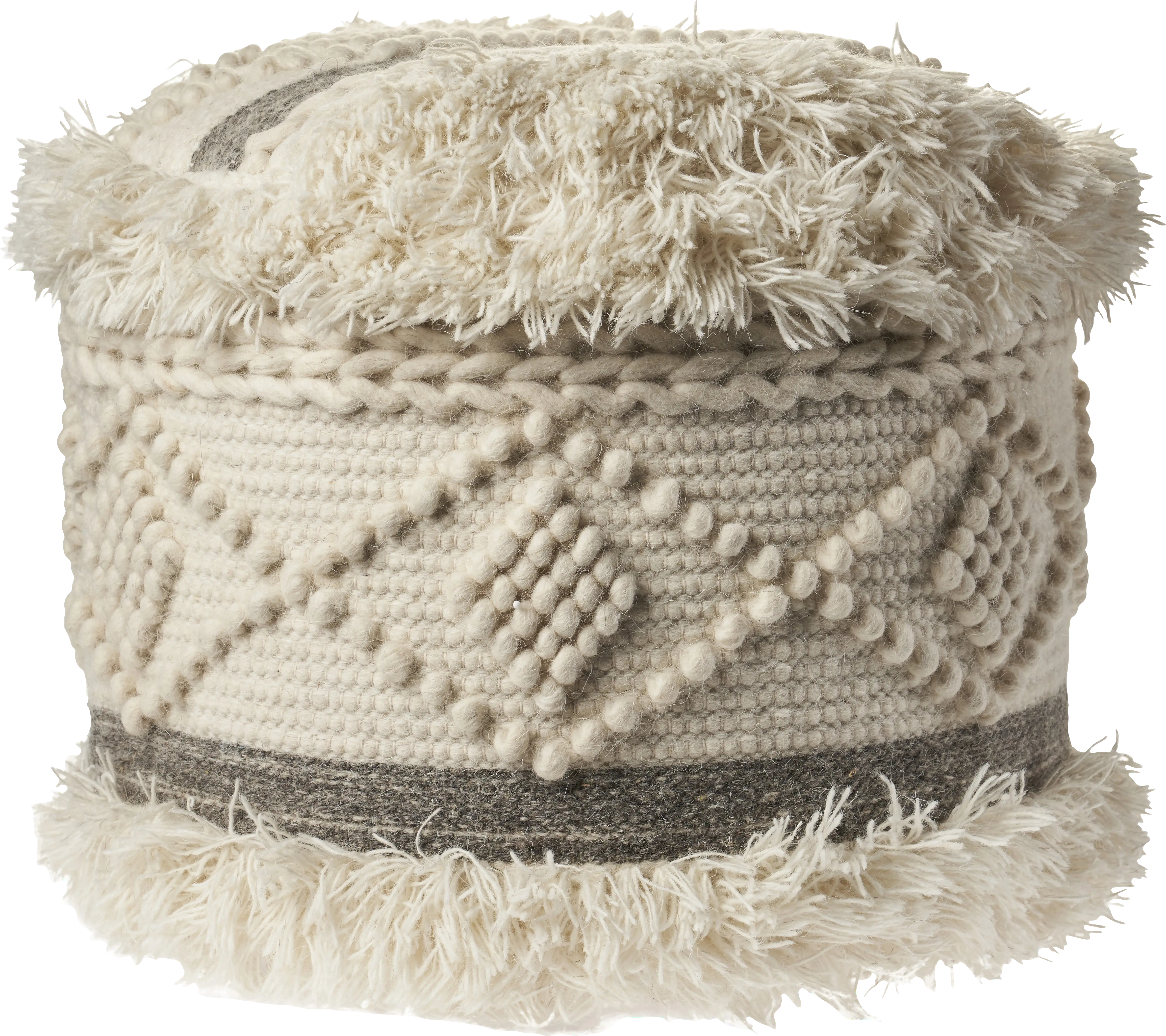 Adrenas III Beige Pouf