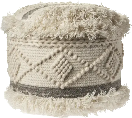 Adrenas III Beige Pouf