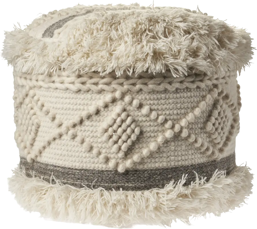 Adrenas III Beige Pouf