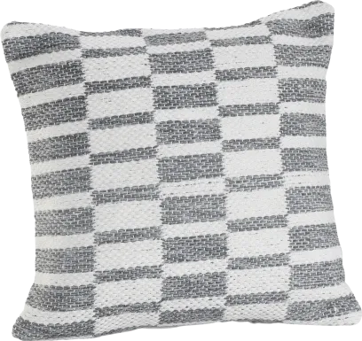 Melorna Gray Throw Pillow