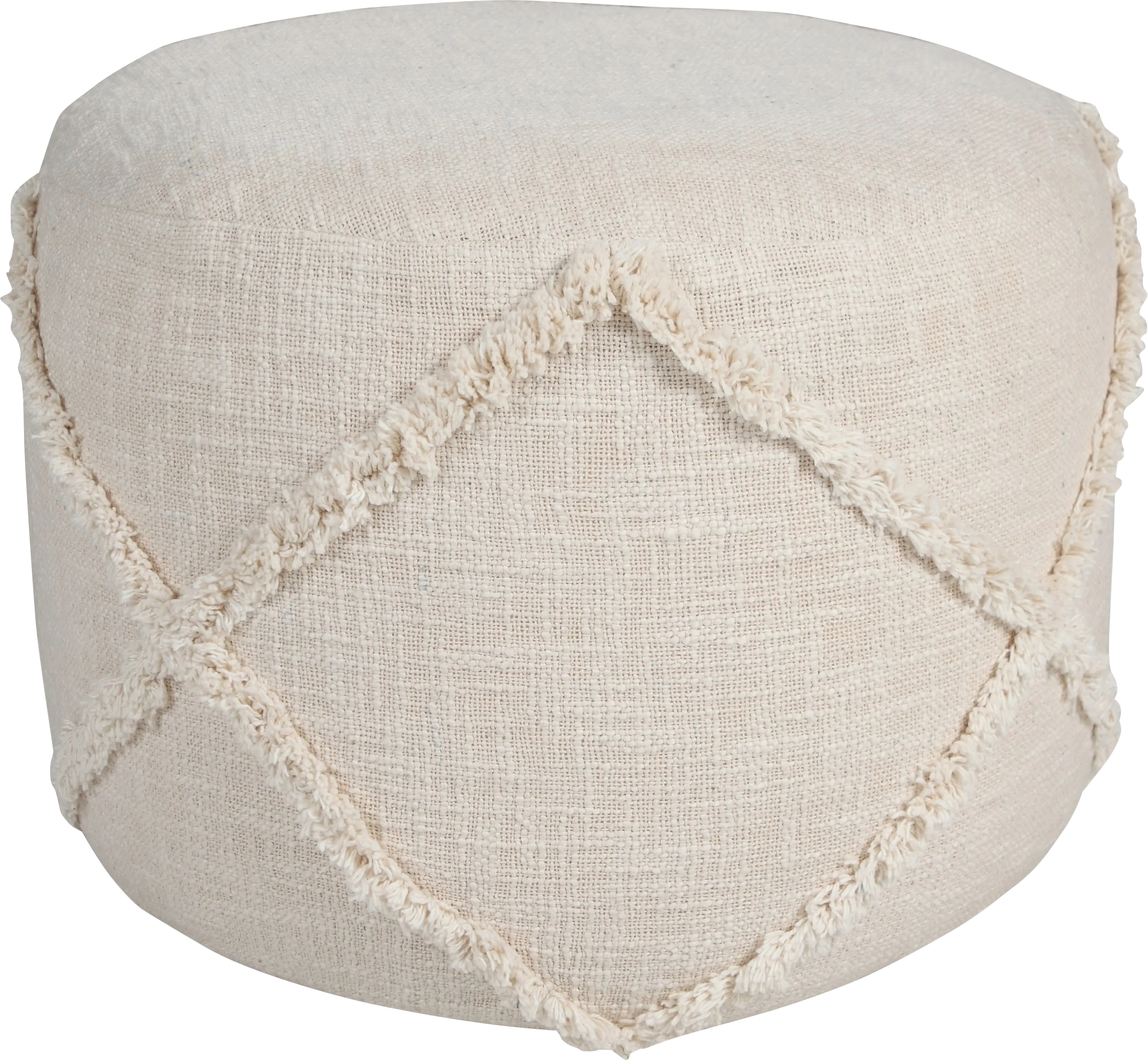 Elizeno I Cream Pouf